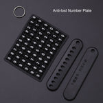 For Renault Car Key Cover Multifunctional Keychain Anti-lost Number Plate, A, B