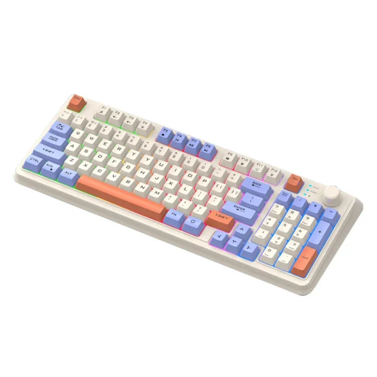 XUNSVFOX K94 Wireless Bluetooth Dual Mode Mechanical Keyboard Gaming Office Laptop Keyboard