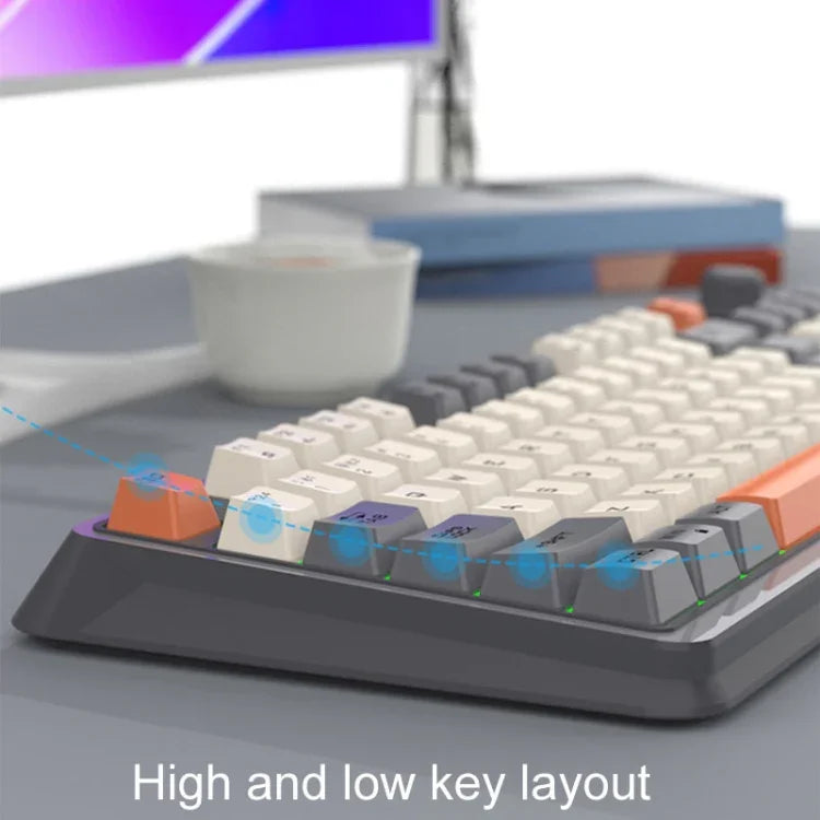 XUNSVFOX K94 Wireless Bluetooth Dual Mode Mechanical Keyboard Gaming Office Laptop Keyboard