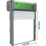 Solar Powered Automatic Chicken Coop Door 4 Modes Automatic Chicken Door with Remote Control, Solar
