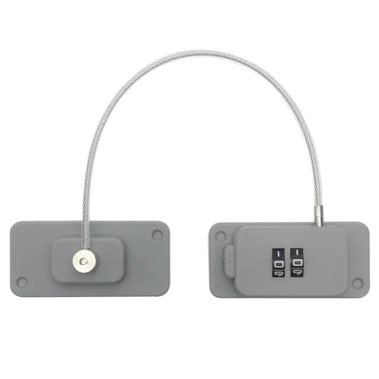 Child Safety Lock No Hole Window Limiter Refrigerator Drawer Cabinet Combination Lock, 3-bit Black, 3-bit White, 2-bit Black, 2-bit White, 2-bit Gray
