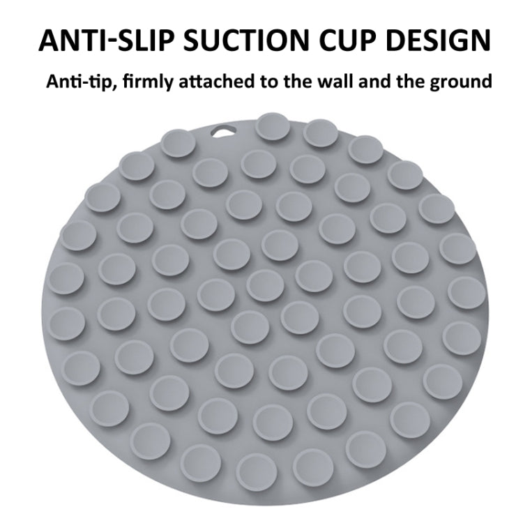 7 Inch Pet Licking Mat with Suction Cups Non-Slip Slow Feeding Mat for Dogs & Cats, Grey, Mint Color, Blue