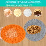 7 Inch Pet Licking Mat with Suction Cups Non-Slip Slow Feeding Mat for Dogs & Cats, Grey, Mint Color, Blue