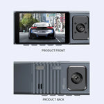 3 Camera Lens 3-inch IPS Screen WiFi Car Dash Cam 1080P Night Vision Dash Camera for Cars, 32G, 64G