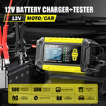 FOXSUR Cars Motorcycles 12V Lithium Cattery Charger With Battery Detection, US Plug, EU Plug, UK Plug, AU Plug
