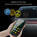 HI.GROOM Car LED Customized Pixel Emoticon Lights Bluetooth Remote Control Interactive AI Screen, No Remote Control, With Remote Control