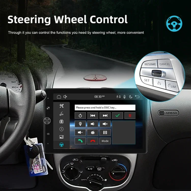 10.4 Inch MP5 Single Butt Vertical Screen Manual Rotation Android Navigation With Wireless Carplay Backup Camera
