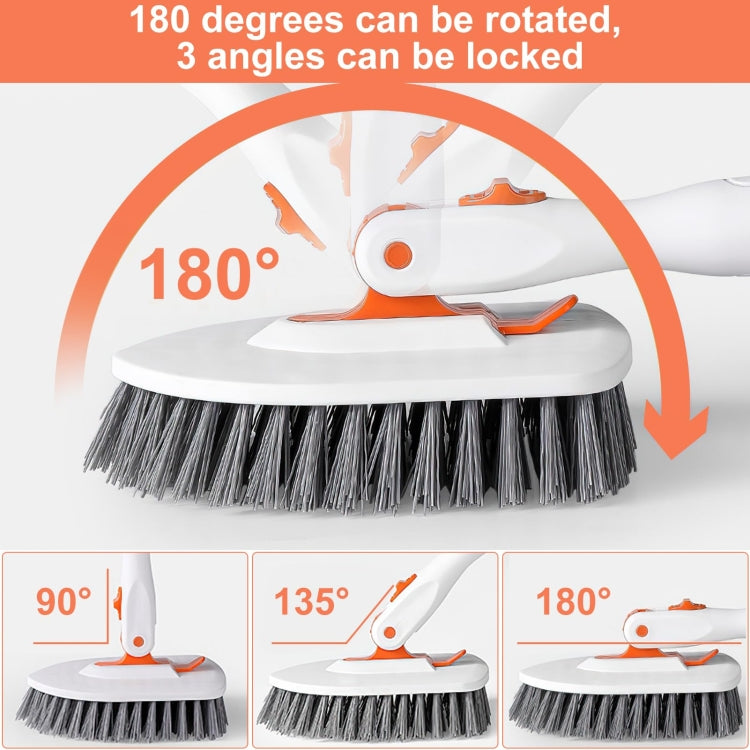 Shower Cleaning Brush With 52 Inch Adjustable Handle Tub Tile Scrubber Brush, Set 1, Set 2, Set 3, Set 4, Set 5