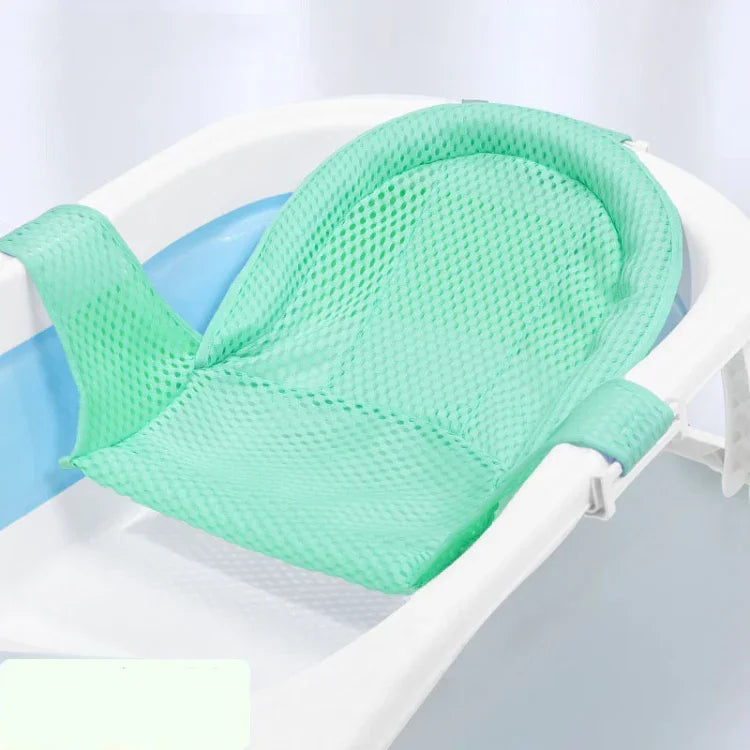 Baby Bath Tub Bathing Support Net Stand Newborn Non-Slip Suspended Shower Mat, 5 Buckle Blue, 5 Buckle Pink, 5 Buckle Green, T-type Blue, T-type Pink, T-type Green