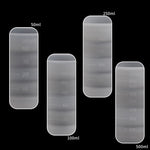 Folding DIY Epoxy Measuring Cup Silicone Mold Candle Plaster Glue Mixing Cup, 5pcs 50ml, 5pcs 100ml, 2pcs 250ml, 2pcs 500ml