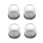 4pcs / Set Thickened Wear-Resistant Table And Chair Leg Covers Household Quiet Non-Slip Stool Foot Protector, Mini Small Round Transparent, Mini Small Round Light Gray, Mini Small Round Light Brown, Mini Small Square Transparent                        ...