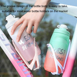 WEST BIKING 620ML Bicycle Water Bottle Portable Outdoor Cycling Water Cup, White Pink Gradient, Black Gray Gradient, Blue Gradient, Dark Green Gradient, Green Pink Gradient, Yellow Green Gradient, Black Green Gradient, Black Red Gradient