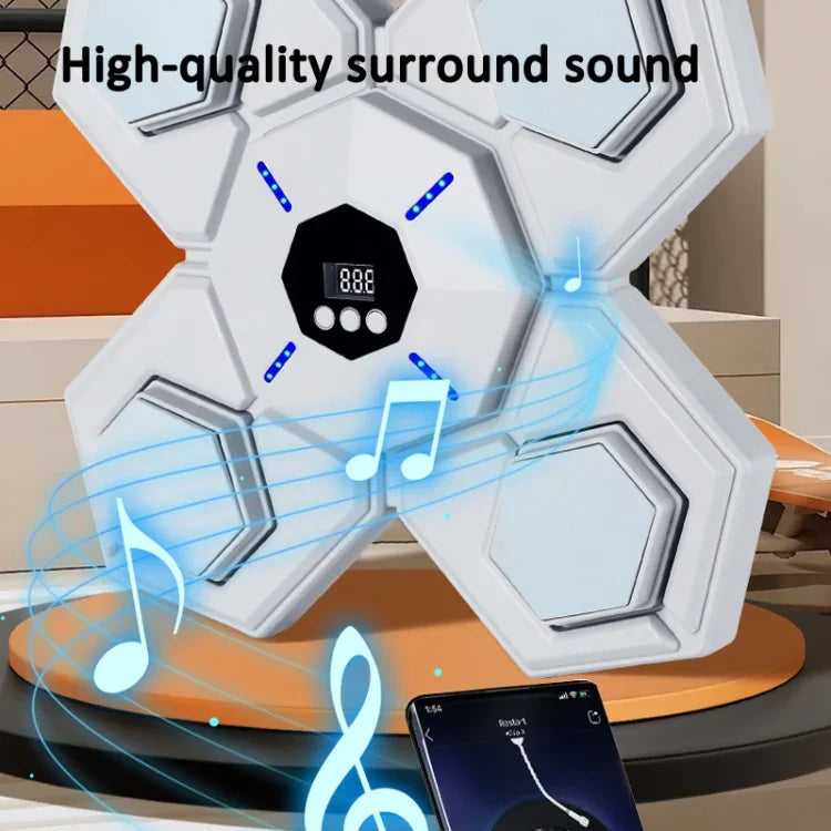 Bluetooth Music Boxing Machine Countable Rechargeable Fitness Equipment, Without Gloves Pink Blue, With Adult Gloves Pink Blue, With Child Golves Pink Blue, With Adult & Child Gloves Pink Blue, Without Gloves Blue, With Adult Gloves Blue               ...