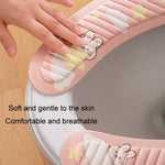 EVA Adhesive Toilet Pad Four Seasons Universal Cartoon Cute Waterproof Toilet Sticker, Gray Sunflower, Pink Moon Rabbit