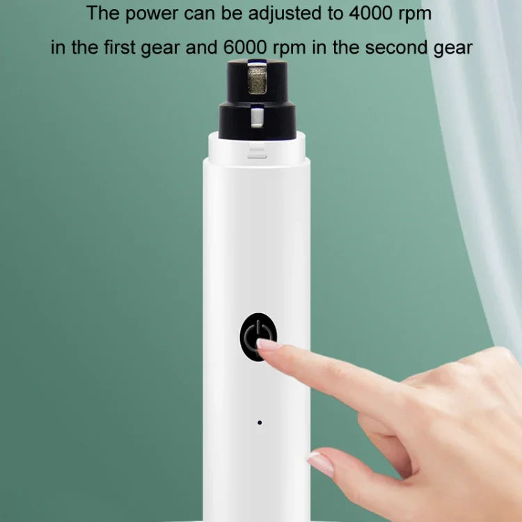 Pet Fully Automatic Nail Grinder With LED Light