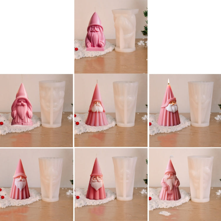 Santa Claus Aromatherapy Candle DIY Silicone Mold, A ZL-79, B ZL-80, C ZL-81, D ZL-82, E ZL-83, F ZL-84, G ZL-85