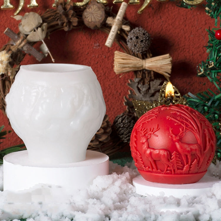 Christmas Ball Elk Scented Candle DIY Mold, A ZL-73, C ZL-75, D ZL-76, F ZL-78