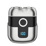 Double Ring Magnetic Electric Shaver Travel Portable Rechargeable Full Body Washable Men Razor
