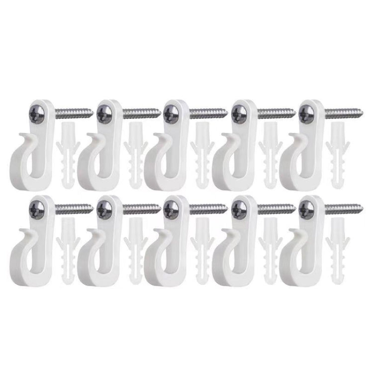 Holiday Lights Hanger Hooks With Phillips Screw For Wire And Led Light, 10pcs /Box, 20pcs /Box, 30pcs /Box, 45pcs /Box