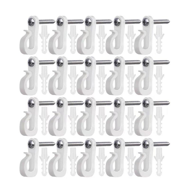 Holiday Lights Hanger Hooks With Phillips Screw For Wire And Led Light, 10pcs /Box, 20pcs /Box, 30pcs /Box, 45pcs /Box