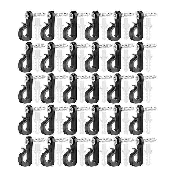 Holiday Lights Hanger Hooks With Phillips Screw For Wire And Led Light, 10pcs /Box, 20pcs /Box, 30pcs /Box, 45pcs /Box