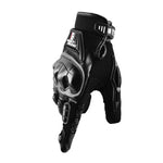GHOST RACING Motorcycle Riding Anti-fall Breathable Rubber Shell Touch Screen Gloves, M, L, XL, XXL