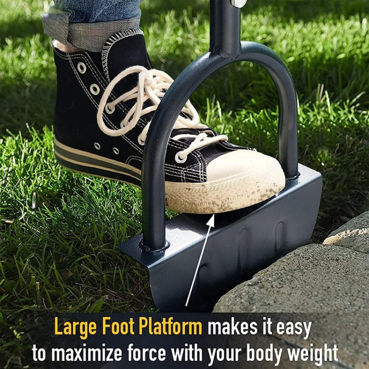 Outdoor Patio Manual Edging Shovel Household Gardening Lawn Edging Tool, Saw Tooth Edge, Sharpened V Edge
