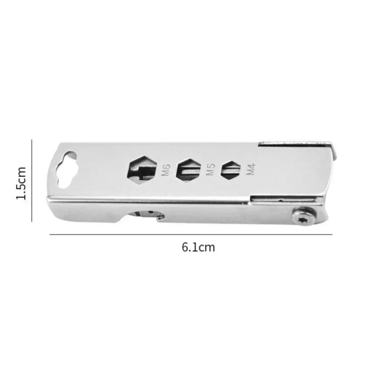 5 In 1 Multi Tool Small Outdoor Gadgets With SIM Tray Ejector, Screwdriver, Bottle Opener, Etc, 5 In 1