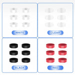 12pairs Silicone Joystick Protectors For Steam Deck / PS4 / PS5 / Switch / Xbox, 12pairs Mixed Color