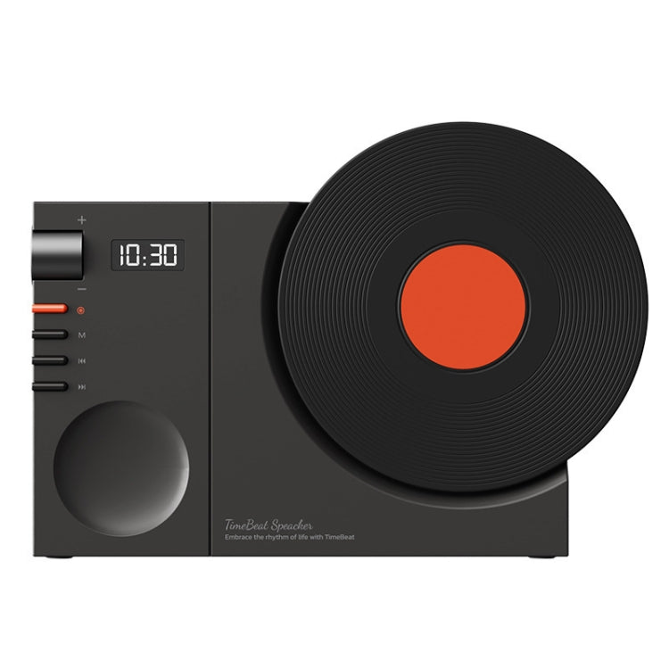 Retro Clock Bluetooth Speaker Rotating Film Wireless Subwoofer Hifi Sound Audio