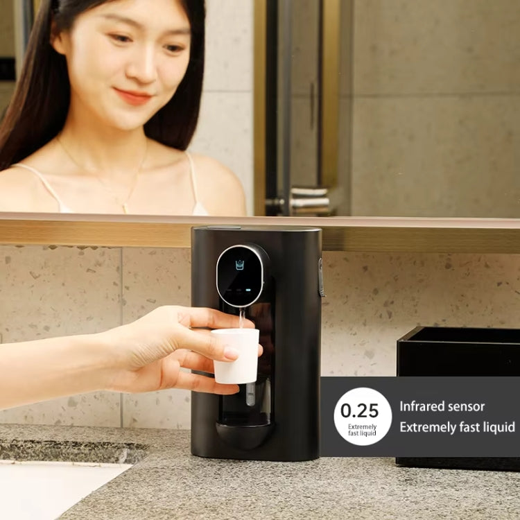 540ml  Automatic Mouthwash Dispenser 3 Levels Quantitative with 2 Magnetic Cups, S7 White, S7 Black