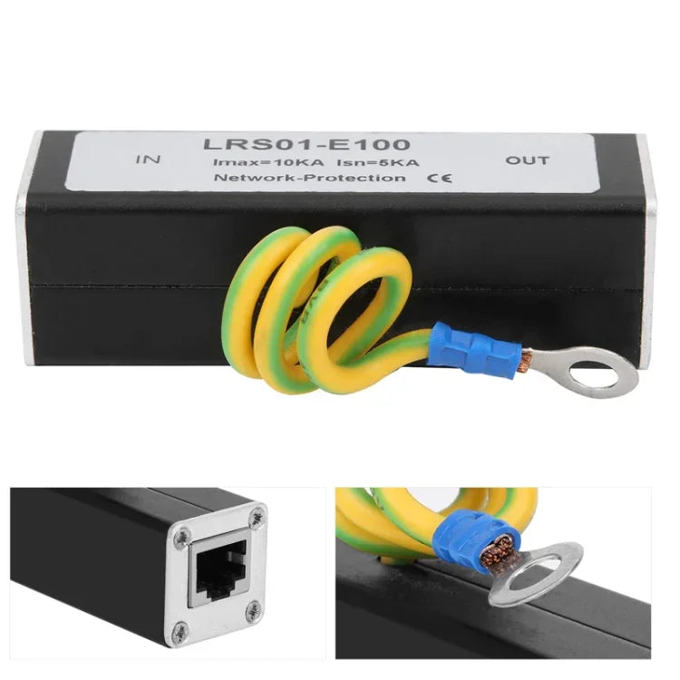 موصل RJ45 لحماية إشارة فيديو المراقبة الشبكية من الصواعق، RJ45