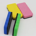 2pcs /Pack Magnetic EVA Felt Cloth Whiteboard Eraser Rectangular Wave Edge Blackboard Eraser 10.2x5.5x2cm