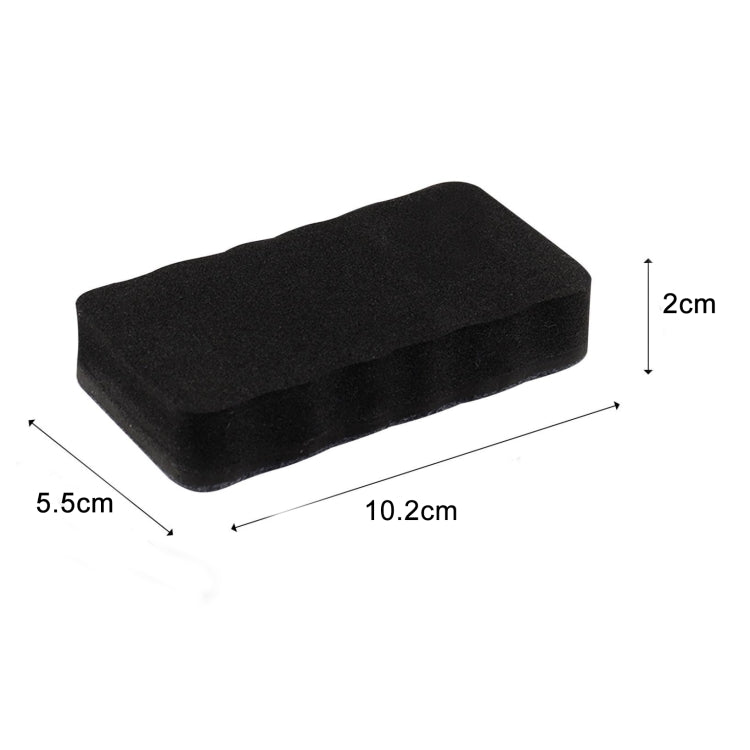 2pcs /Pack Magnetic EVA Felt Cloth Whiteboard Eraser Rectangular Wave Edge Blackboard Eraser 10.2x5.5x2cm