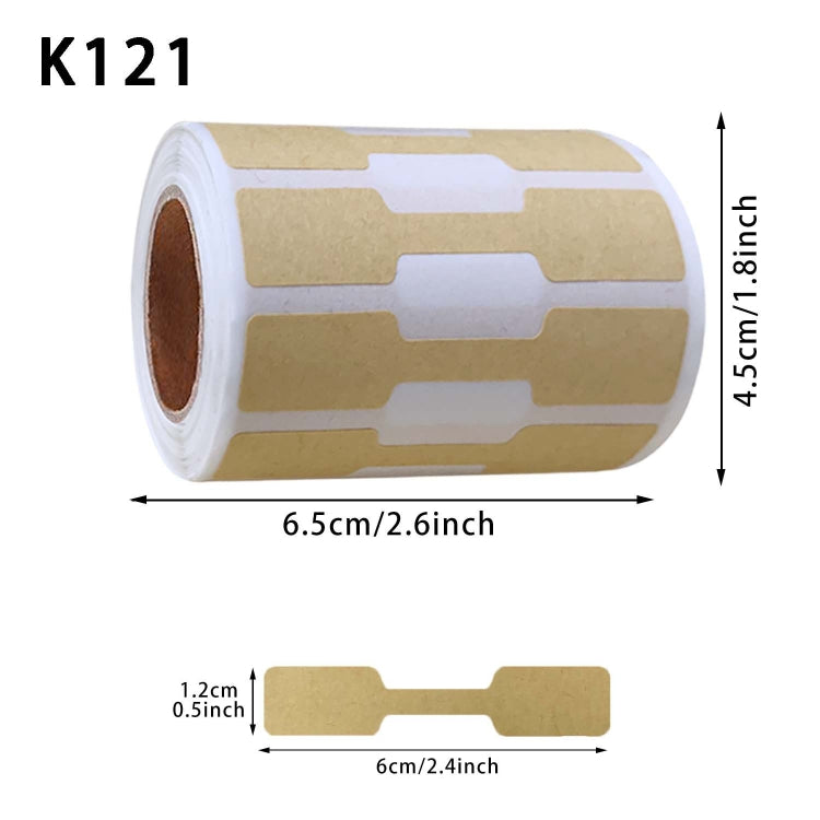 Jewelry Price Decoration Kraft Paper Handmade Stickers, K121, K122, K123