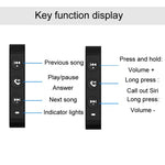 Q15 Motorcycle Riding Wireless Bluetooth Handlebar Control Phone Button Remote Controller, Q15
