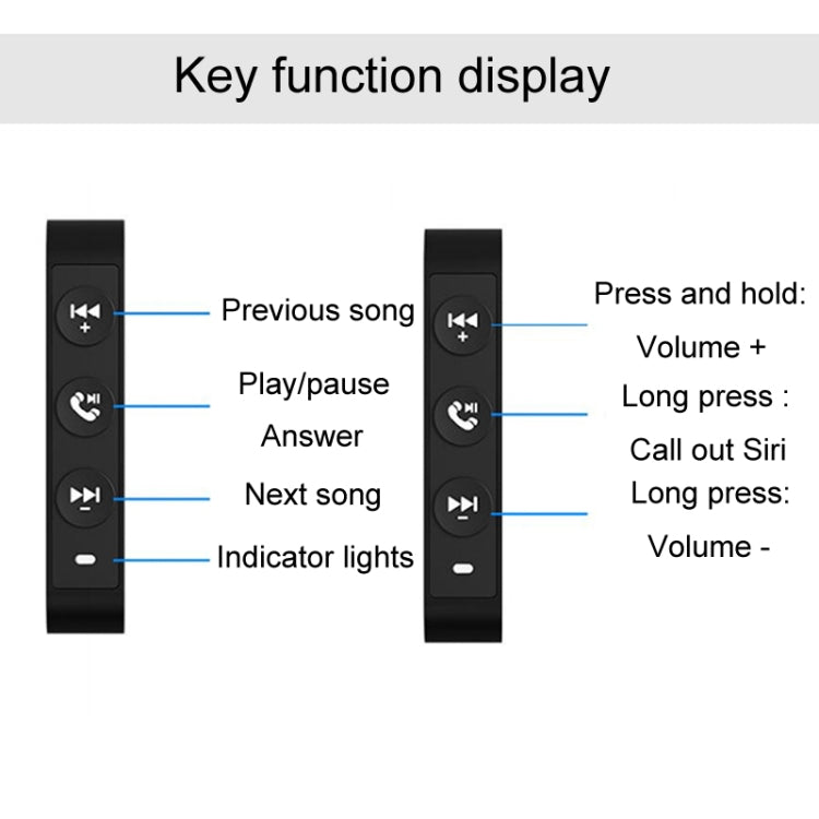 Q15 Motorcycle Riding Wireless Bluetooth Handlebar Control Phone Button Remote Controller, Q15