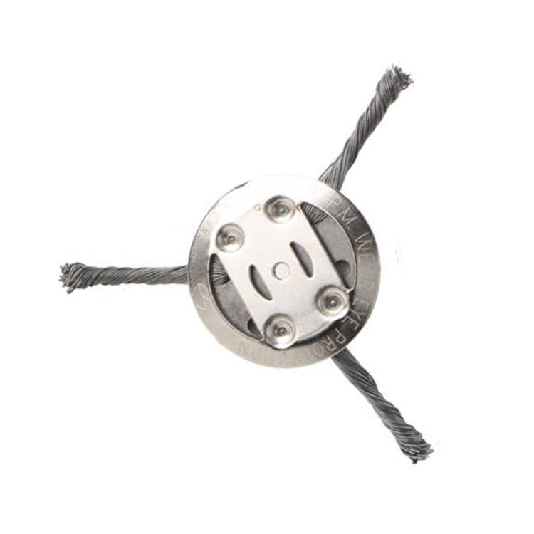 Steel Wire Weeding Wheel Twisted Wire Weeding Disc Mower Blade Accessories, 3-heads, 6-heads