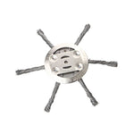Steel Wire Weeding Wheel Twisted Wire Weeding Disc Mower Blade Accessories, 3-heads, 6-heads