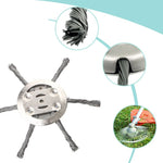 Steel Wire Weeding Wheel Twisted Wire Weeding Disc Mower Blade Accessories, 3-heads, 6-heads