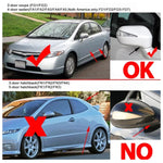 For Honda Civic MK8 Car Dynamic LED Water Flow Turn Signal Rearview Mirror Lights, Yellow Light, Blue Yellow Light