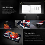 Big Wave Gaming Mouse Pad Non-Slip Rubber Desk Mat, 300x600x2mm, 300x700x3mm, 300x800x2mm, 300x800x3mm, 400x900x2mm, 400x900x3mm