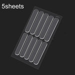 5sheets /Pack Transparent Invisible Anti-Collision Strip Self-Adhesive Pads For Cabinets Desk Corners, 35 x 10mm, 63 x 10mm, 150 x 15mm