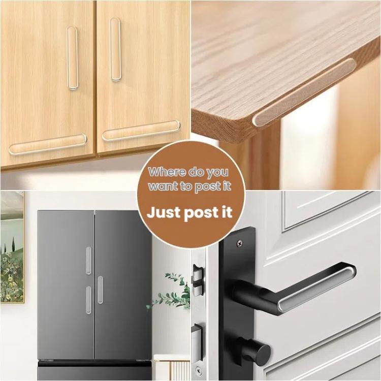 5sheets /Pack Transparent Invisible Anti-Collision Strip Self-Adhesive Pads For Cabinets Desk Corners, 35 x 10mm, 63 x 10mm, 150 x 15mm
