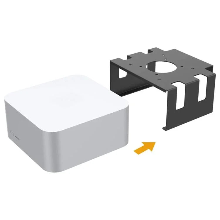 For Mac Studio Under Desk Metal Bracket Cooling Storage Wall Mount Stand