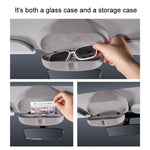 For Tesla Suede Leather Glasses Storage Box, 2024 Model 3 Beige, 2024 Model 3 Black, Model Y Beige, Model Y Black, Model 3 Beige, Model 3 Black