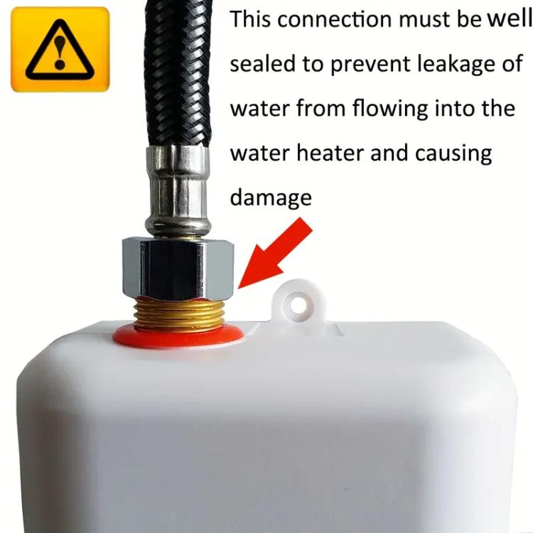 3000W Small Tankless Electric Water Heater For Kitchen Bathroom, US Plug, UK Plug, EU Plug, AU Plug