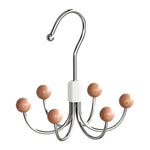 Six Claws Hooks 360 Degree Rotating Wardrobe Bag Hanger Multi-functional Underwear Clothes Storage Hooks