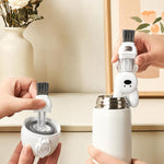 3 In 1 Cup Brush Rabbit Multifunction Crevice Bottle Insulated Mug Groove Rubber Ring Cleaning Brush