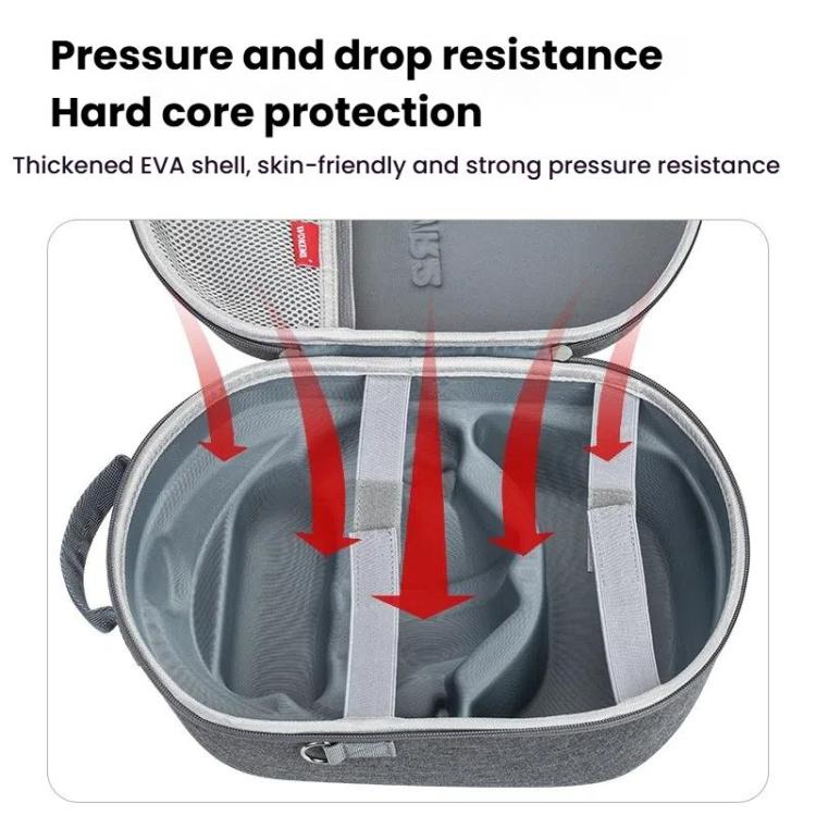 For PlayStation VR2 Portable Protective Storage Bag, Handbag Dark Gray, Shoulder Strap Dark Gray